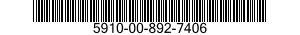 5910-00-892-7406  5910008927406 008927406
