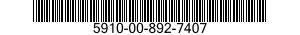 5910-00-892-7407  5910008927407 008927407
