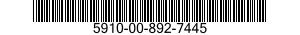 5910-00-892-7445  5910008927445 008927445