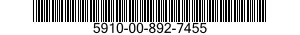 5910-00-892-7455  5910008927455 008927455