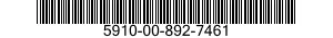 5910-00-892-7461  5910008927461 008927461