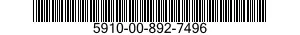 5910-00-892-7496  5910008927496 008927496