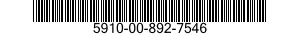 5910-00-892-7546  5910008927546 008927546