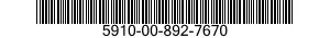 5910-00-892-7670  5910008927670 008927670