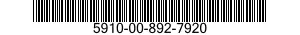5910-00-892-7920  5910008927920 008927920