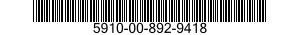 5910-00-892-9418  5910008929418 008929418