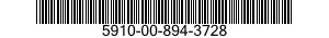 5910-00-894-3728  5910008943728 008943728