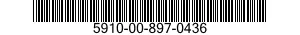 5910-00-897-0436  5910008970436 008970436