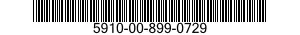 5910-00-899-0729  5910008990729 008990729