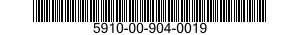 5910-00-904-0019  5910009040019 009040019