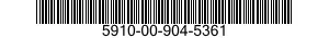 5910-00-904-5361  5910009045361 009045361