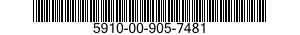5910-00-905-7481  5910009057481 009057481