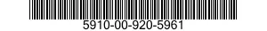 5910-00-920-5961  5910009205961 009205961