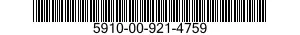 5910-00-921-4759 RETAINER,CAPACITOR 5910009214759 009214759
