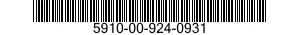 5910-00-924-0931  5910009240931 009240931