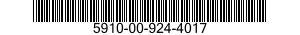 5910-00-924-4017 CAPACITOR,FIXED,PLASTIC DIELECTR 5910009244017 009244017