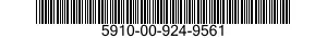 5910-00-924-9561  5910009249561 009249561