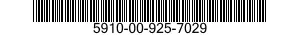 5910-00-925-7029  5910009257029 009257029