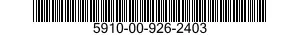 5910-00-926-2403 CAPACITOR,FIXED,ELECTROLYTIC 5910009262403 009262403