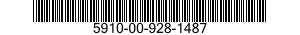5910-00-928-1487  5910009281487 009281487