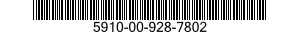 5910-00-928-7802 CAPACITOR,FIXED,PLASTIC DIELECTRIC 5910009287802 009287802