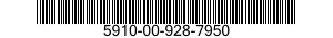 5910-00-928-7950  5910009287950 009287950