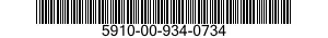 5910-00-934-0734  5910009340734 009340734