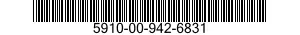 5910-00-942-6831  5910009426831 009426831