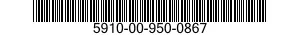 5910-00-950-0867  5910009500867 009500867
