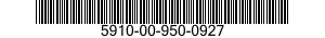 5910-00-950-0927  5910009500927 009500927