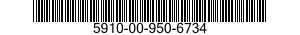 5910-00-950-6734  5910009506734 009506734