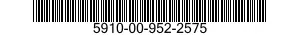 5910-00-952-2575 CAPACITOR,FIXED,PLASTIC DIELECTR 5910009522575 009522575