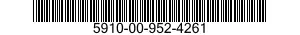 5910-00-952-4261  5910009524261 009524261