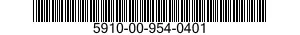 5910-00-954-0401 CAPACITOR,FIXED,PLASTIC DIELECTR 5910009540401 009540401