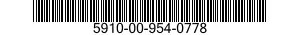 5910-00-954-0778  5910009540778 009540778