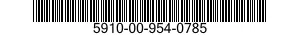 5910-00-954-0785  5910009540785 009540785