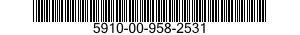 5910-00-958-2531 CAPACITOR,FIXED,CERAMIC DIELECTRIC 5910009582531 009582531