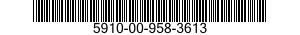 5910-00-958-3613 CAPACITOR,FIXED,GLASS DIELECTRIC 5910009583613 009583613