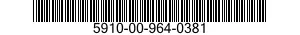 5910-00-964-0381  5910009640381 009640381