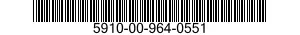 5910-00-964-0551  5910009640551 009640551