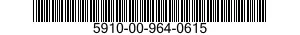 5910-00-964-0615  5910009640615 009640615