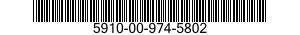 5910-00-974-5802  5910009745802 009745802