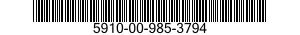 5910-00-985-3794  5910009853794 009853794