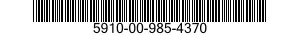 5910-00-985-4370  5910009854370 009854370