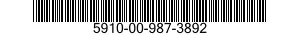 5910-00-987-3892 CAPACITOR,FIXED,PLASTIC DIELECTRIC 5910009873892 009873892