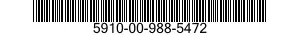 5910-00-988-5472  5910009885472 009885472