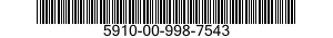 5910-00-998-7543 CAPACITOR,FIXED,CERAMIC DIELECTRIC 5910009987543 009987543