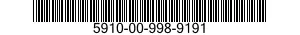5910-00-998-9191  5910009989191 009989191