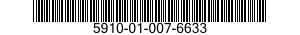 5910-01-007-6633 CAPACITOR,VARIABLE,AIR DIELECTRIC 5910010076633 010076633