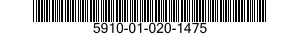 5910-01-020-1475 CAPACITOR,FIXED,MICA DIELECTRIC 5910010201475 010201475